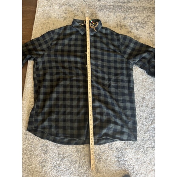 Armani Exchange Men's Plaid Flannel Long Sleeve Button Down Shirt Sz XXL/TTG - Picture 10 of 11